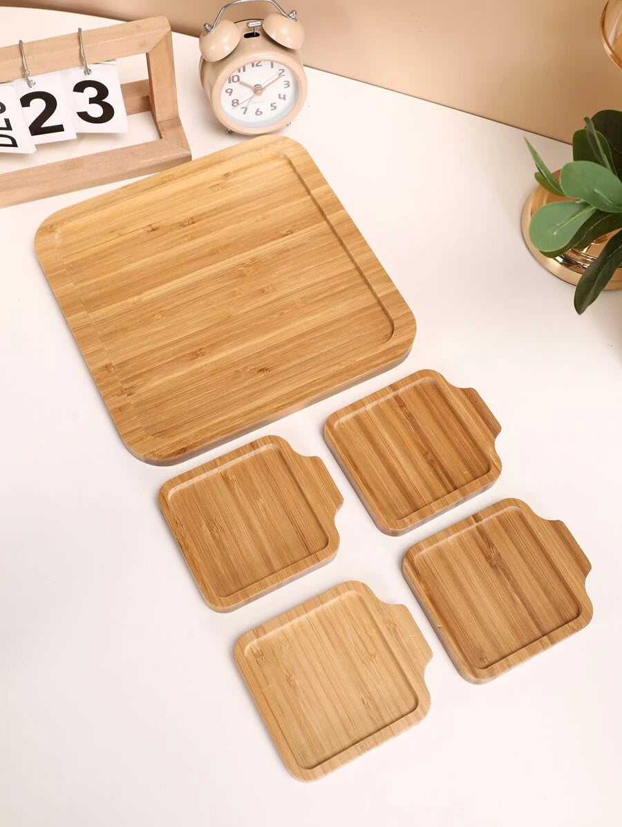 5 pcs Bamboo Plate