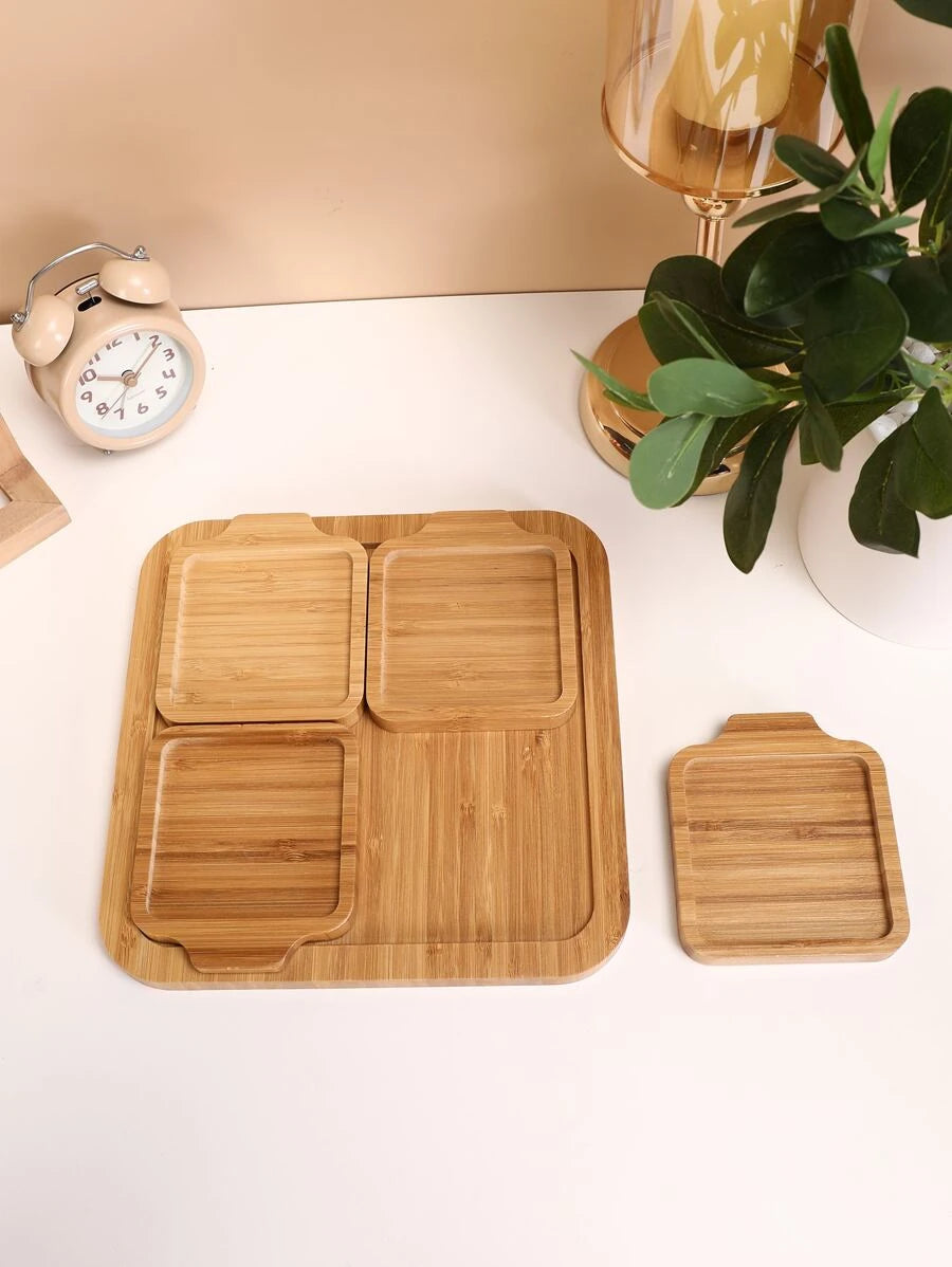 5 pcs Bamboo Plate