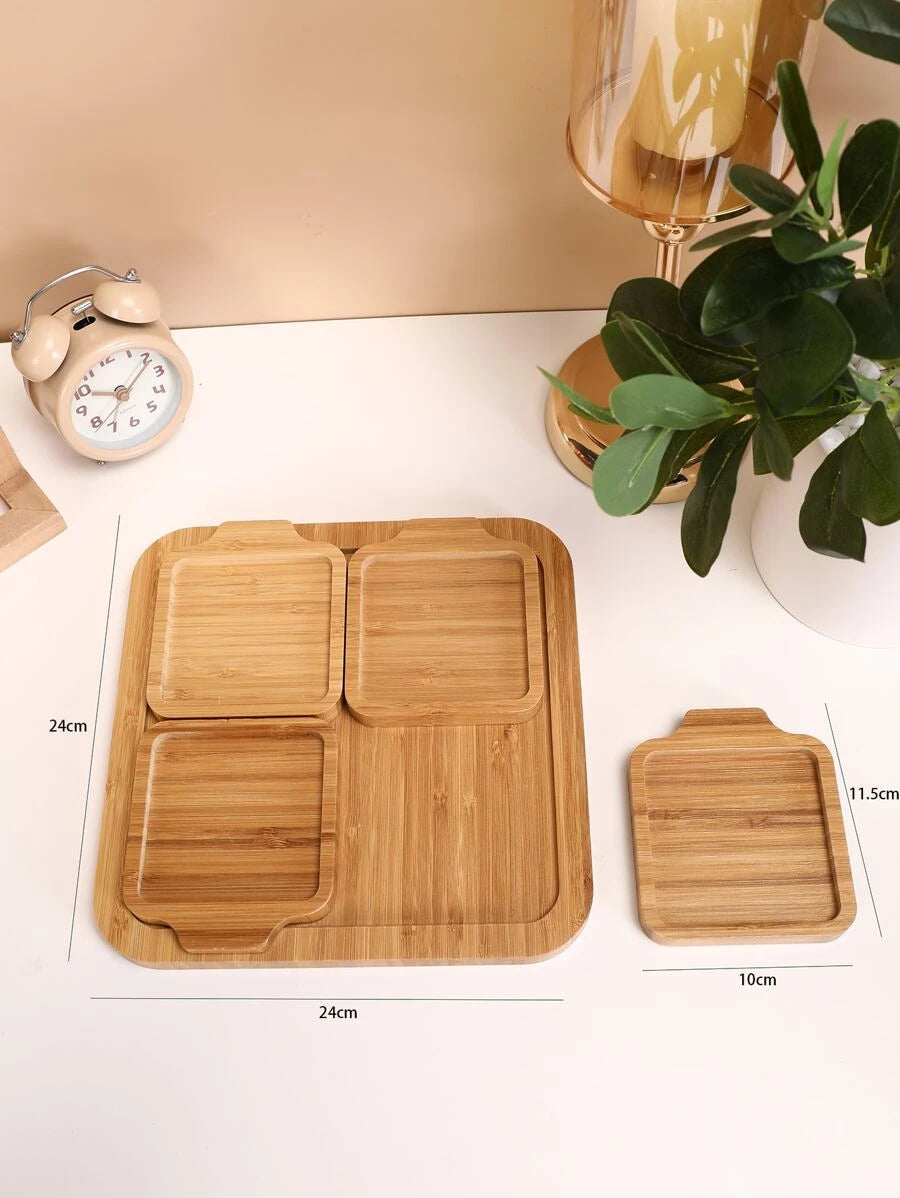 5 pcs Bamboo Plate