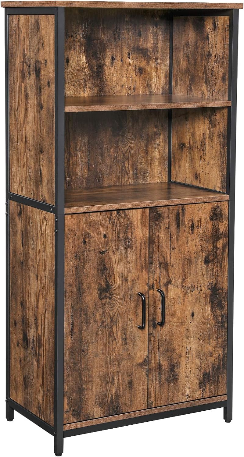 Bookcase Cabinet with 2 Open Compartments