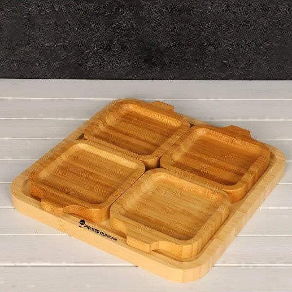 5 pcs Bamboo Plate