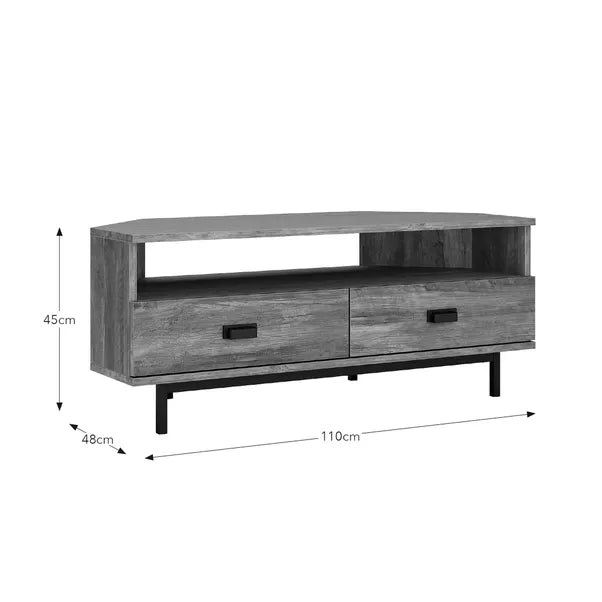 Fulton Pine Effect Corner TV Unit