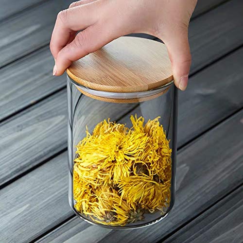 Glass Jars with Natural Bamboo Lids