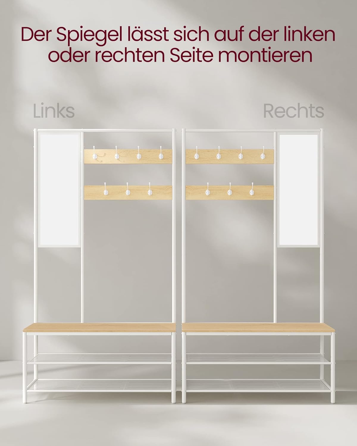 VASAGLE Coat Rack HSR415W09