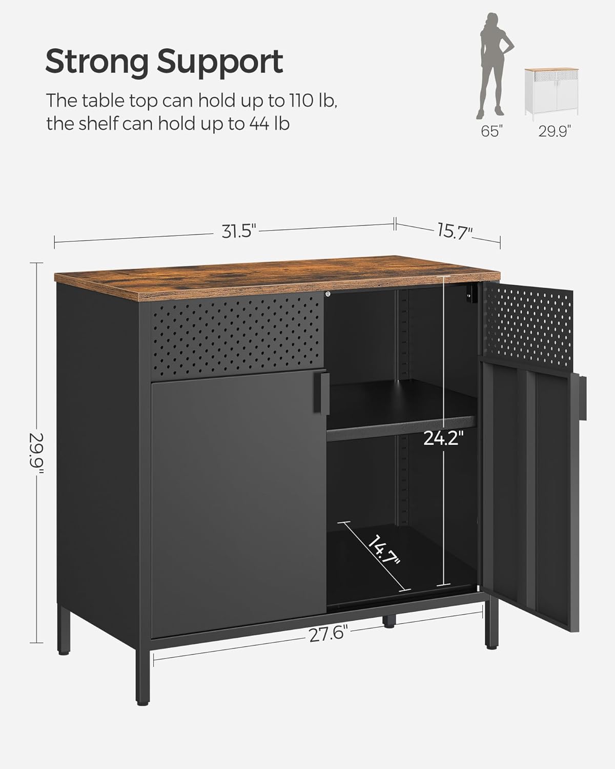 SONGMICS Storage Cabinet