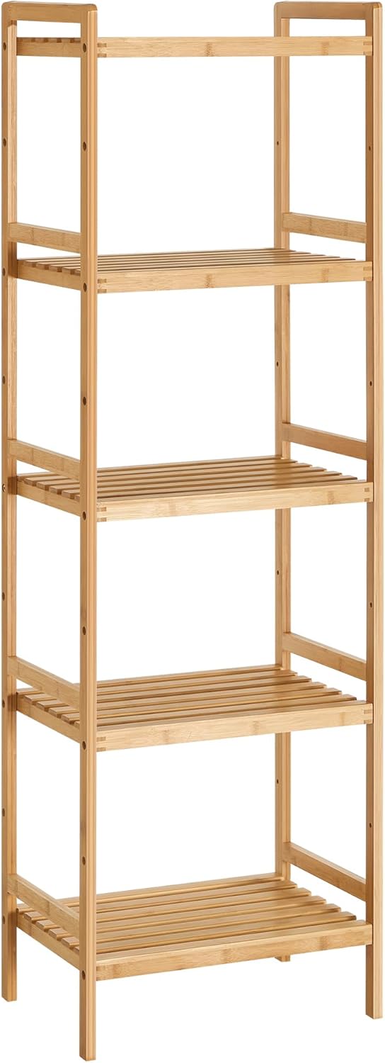 SONGMICS 5-Tier Bamboo Storage Rack