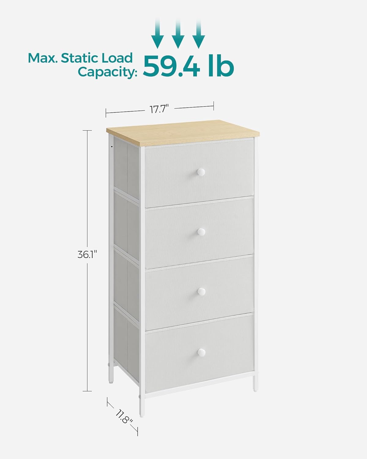 SONGMICS Dresser for Bedroom