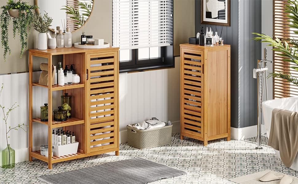 Bamboo Bathroom Storage Cabinet