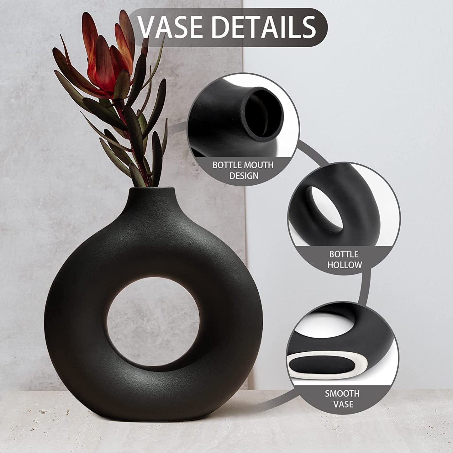 The Vintage Artefacts Ceramic Luxury Donut Vase