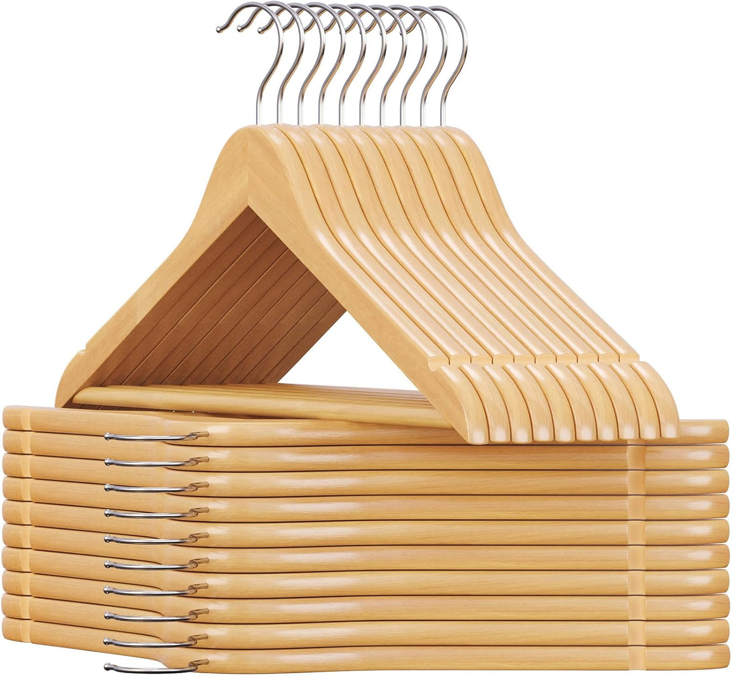 SONGMICS Wooden Hanger CRW001-20