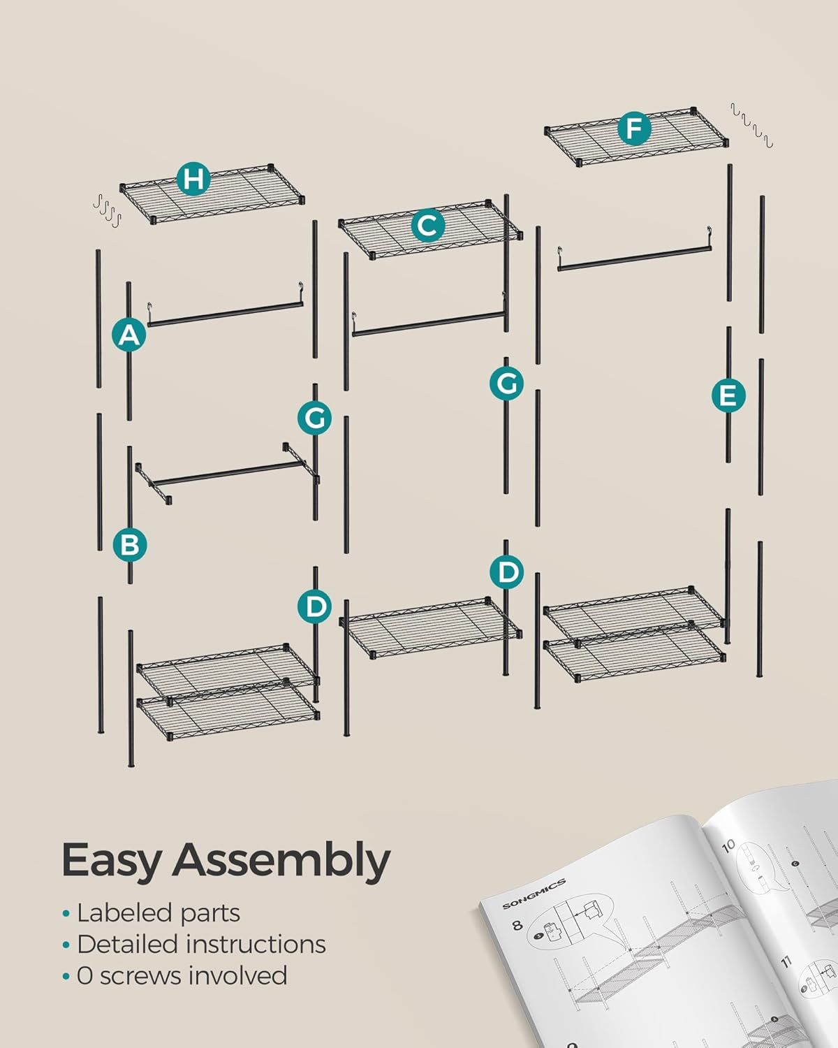 SONGMICS Clothing Rack