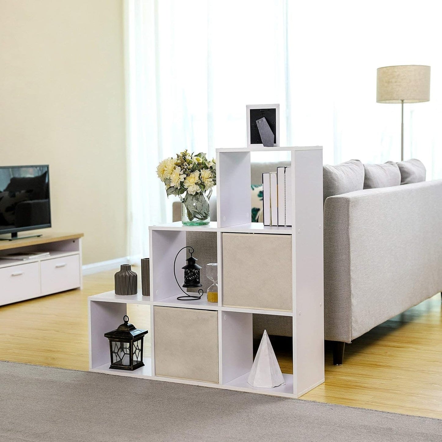 VASAGLE Stair Shelf LBC63WT
