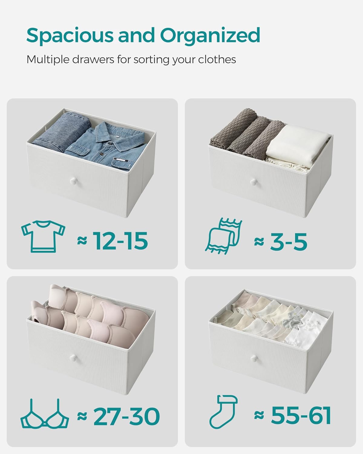 SONGMICS Dresser for Bedroom