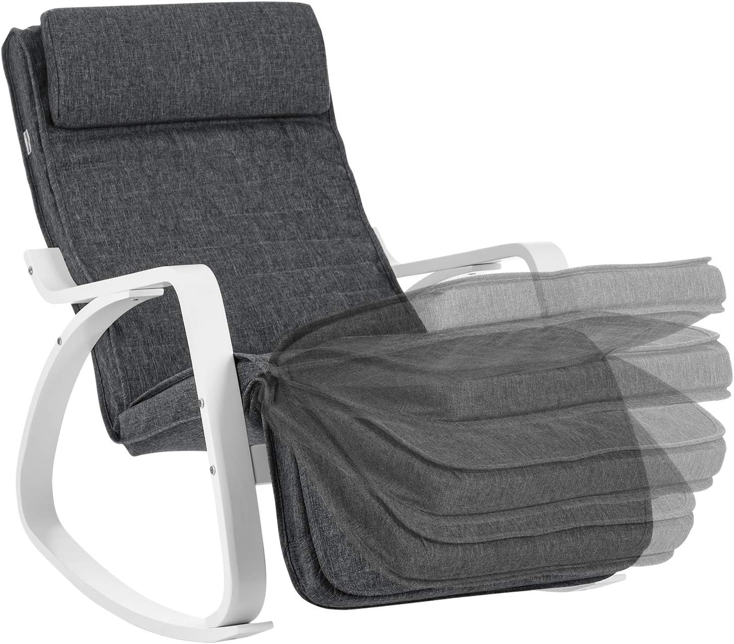 SONGMICS Birch Wood Rocking Chair