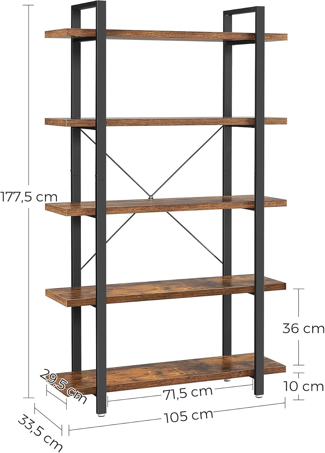 VASAGLE Bookshelf (LLS55BXV1)