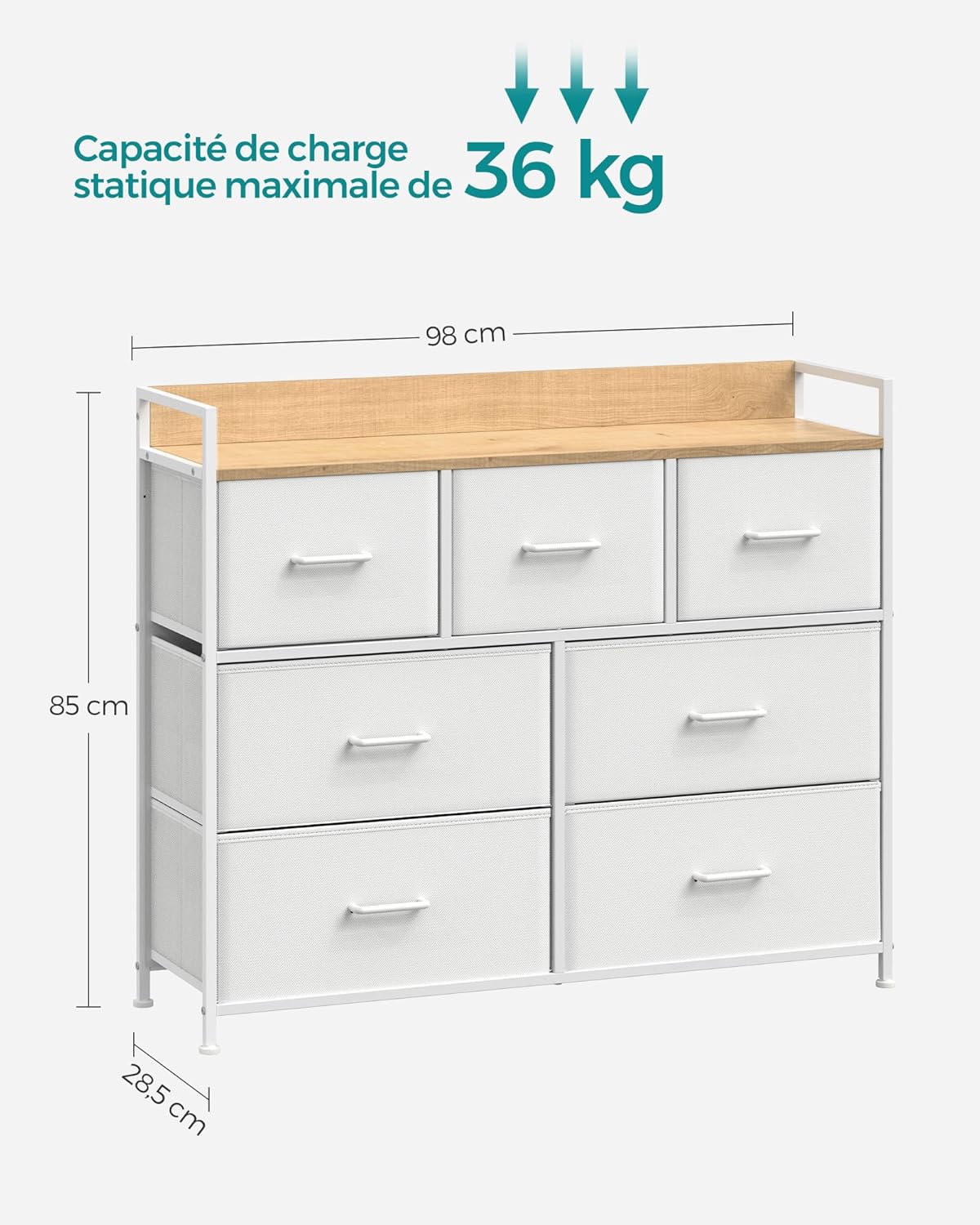 SONGMICS Chest of Drawers