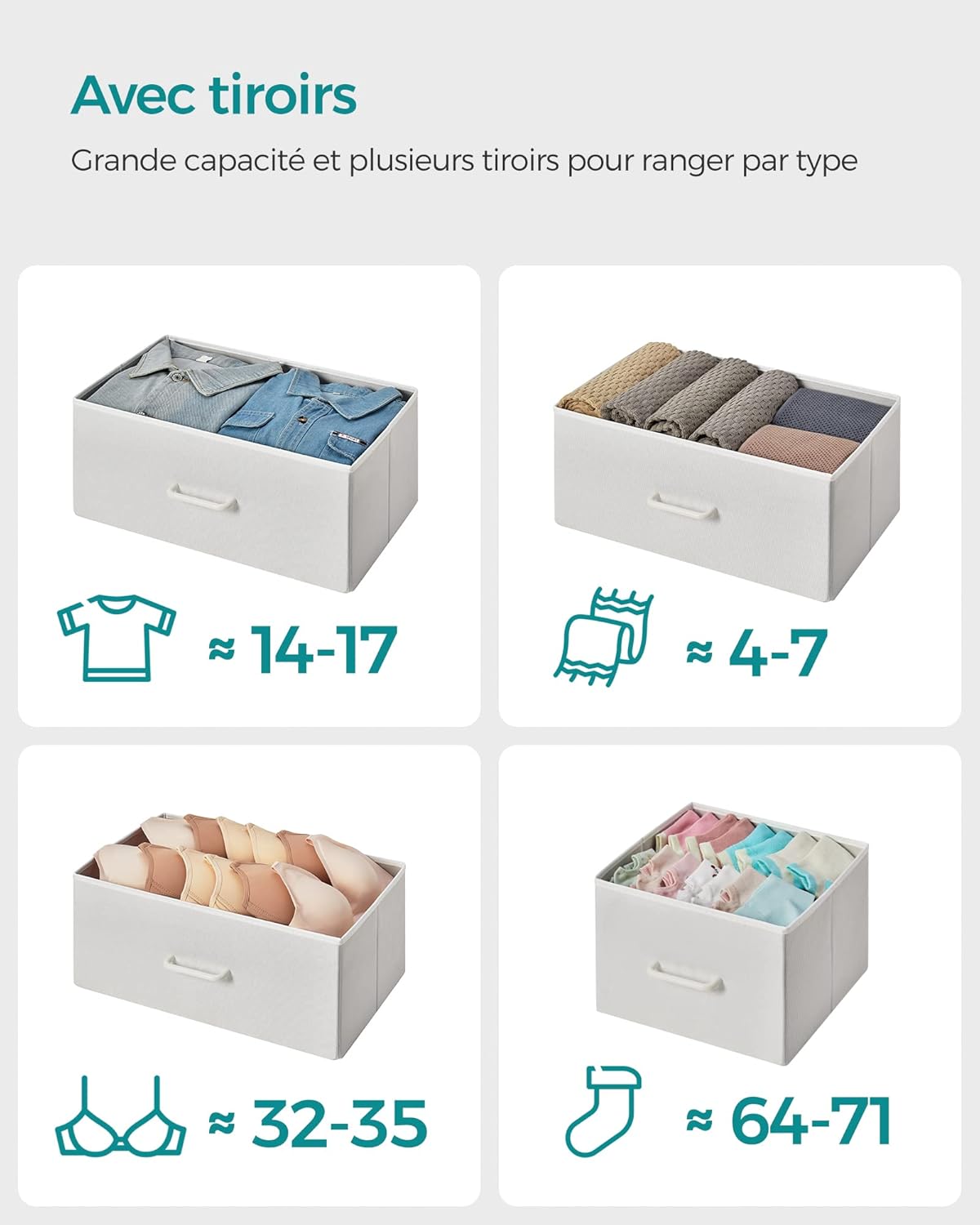SONGMICS Chest of Drawers