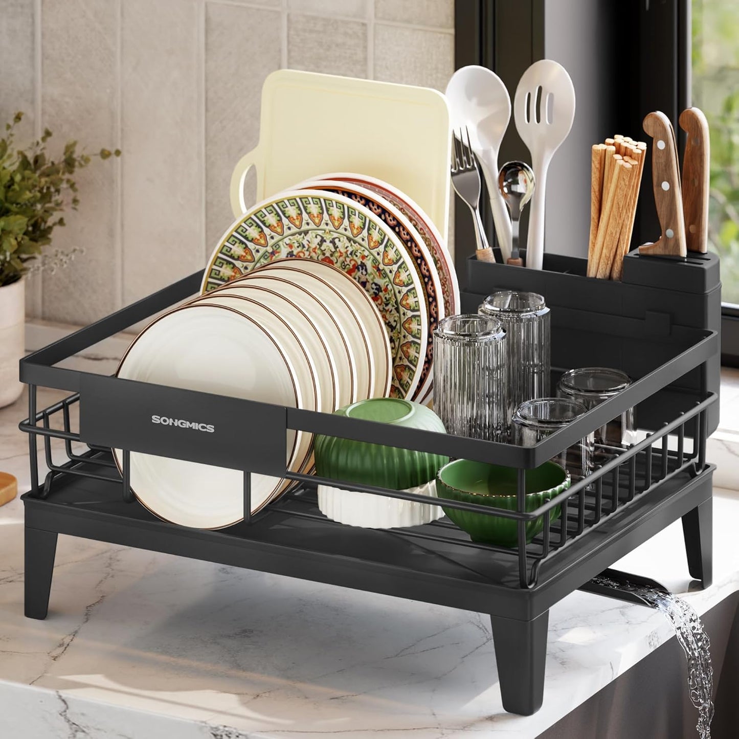 SONGMICS Dish Drying Rack (KCS550B01)