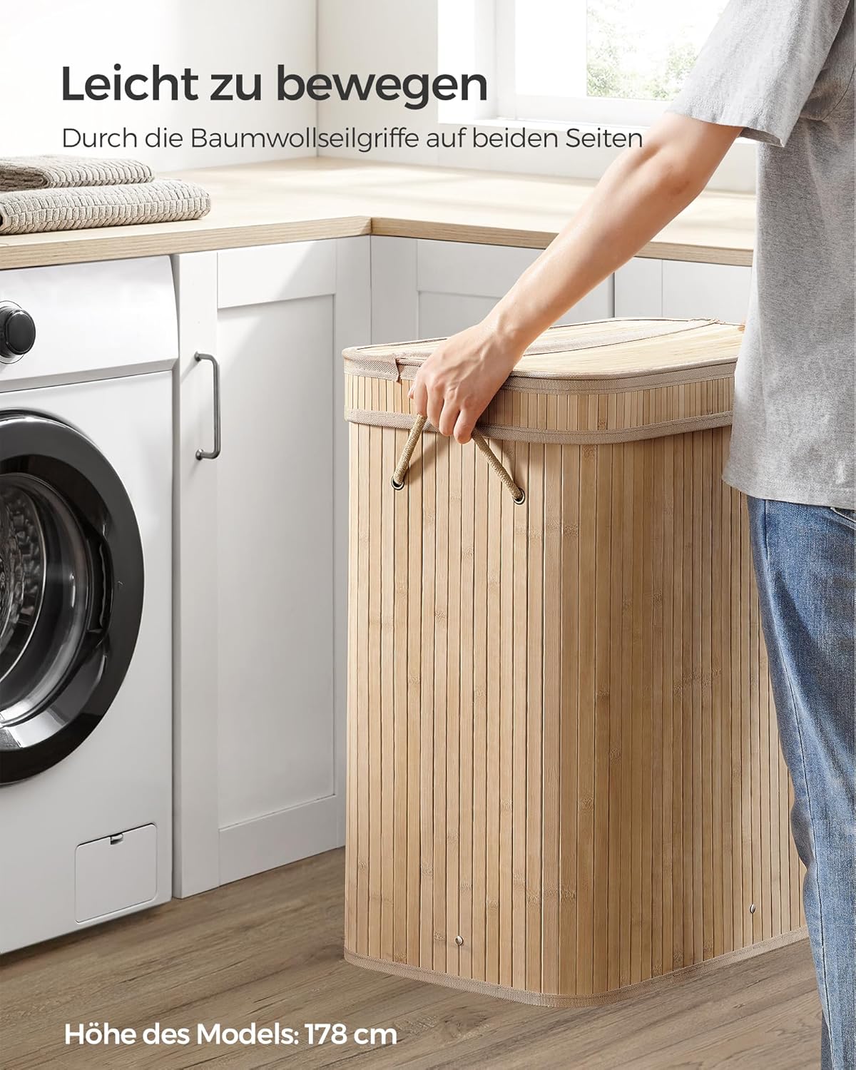 SONGMICS Laundry Basket LCB063N01