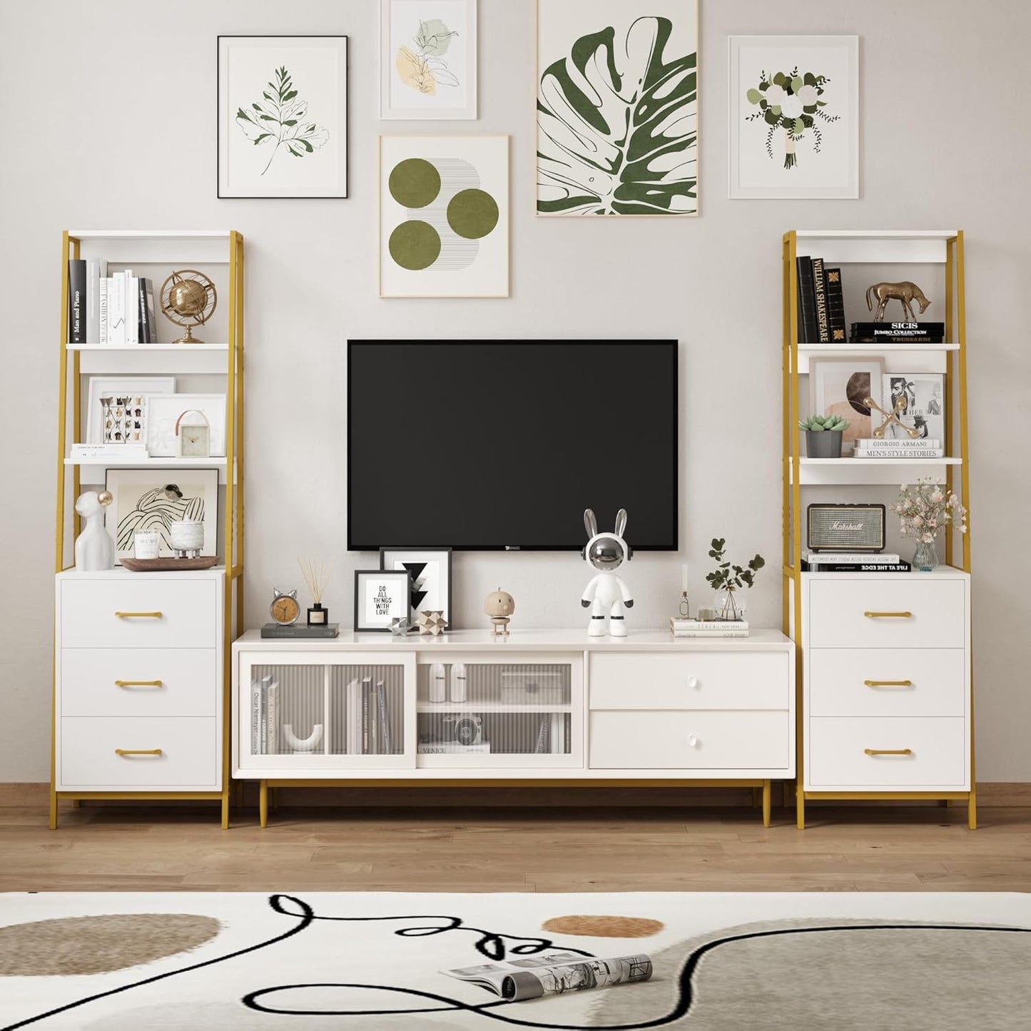 Bookshelf with 3 Drawers