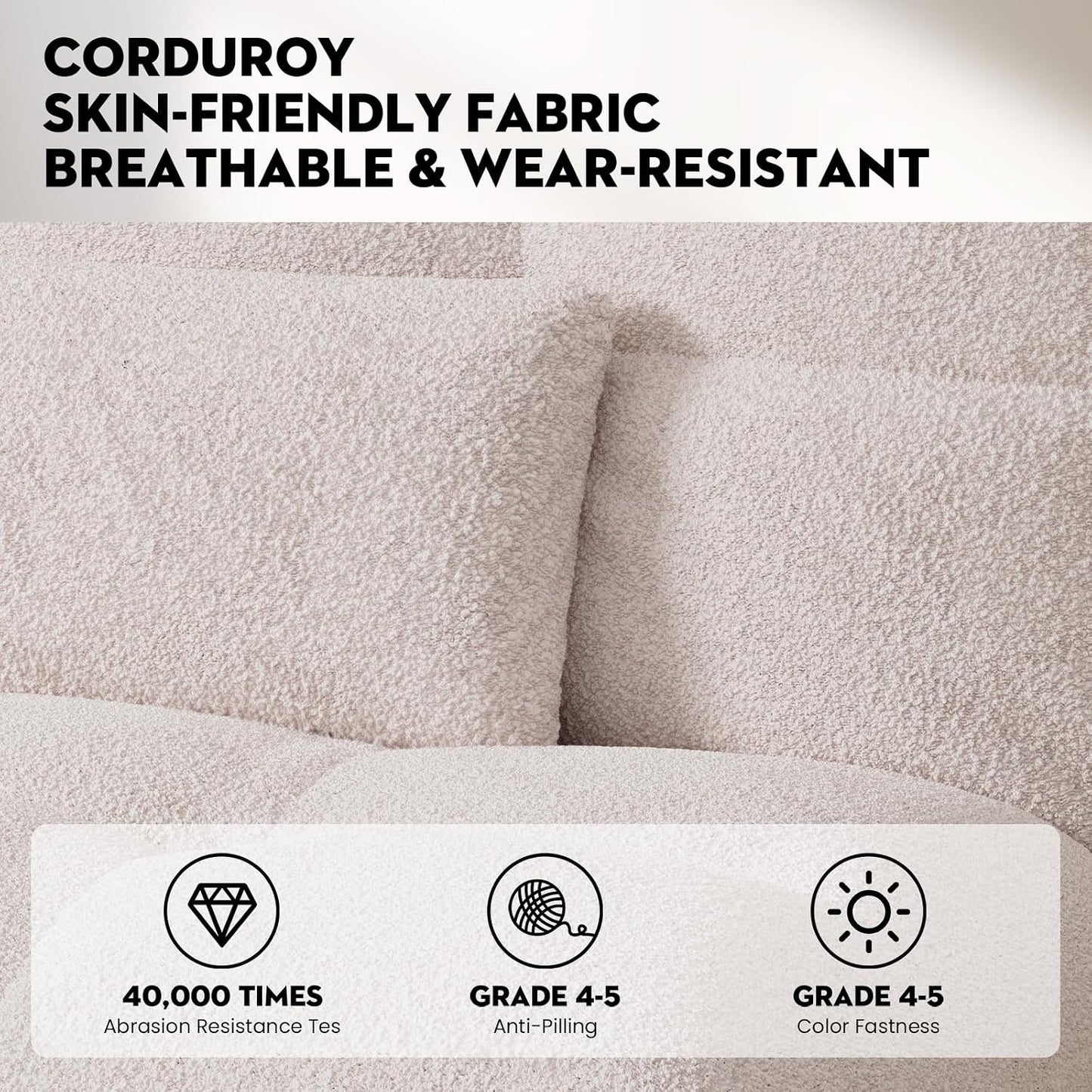 COMHOMA Futon Sofa Bed Sherpa with Adjustable Backrest (EU-B001-WB-NEW)