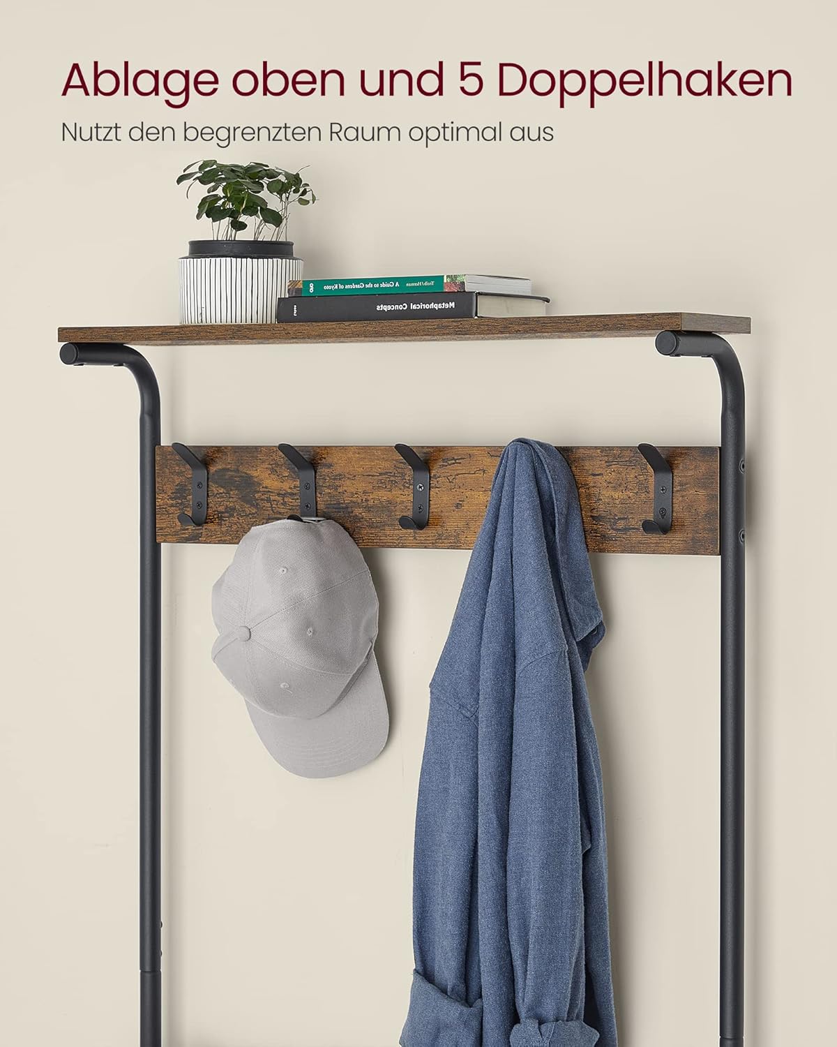 VASAGLE Coat Rack Clothes Rack