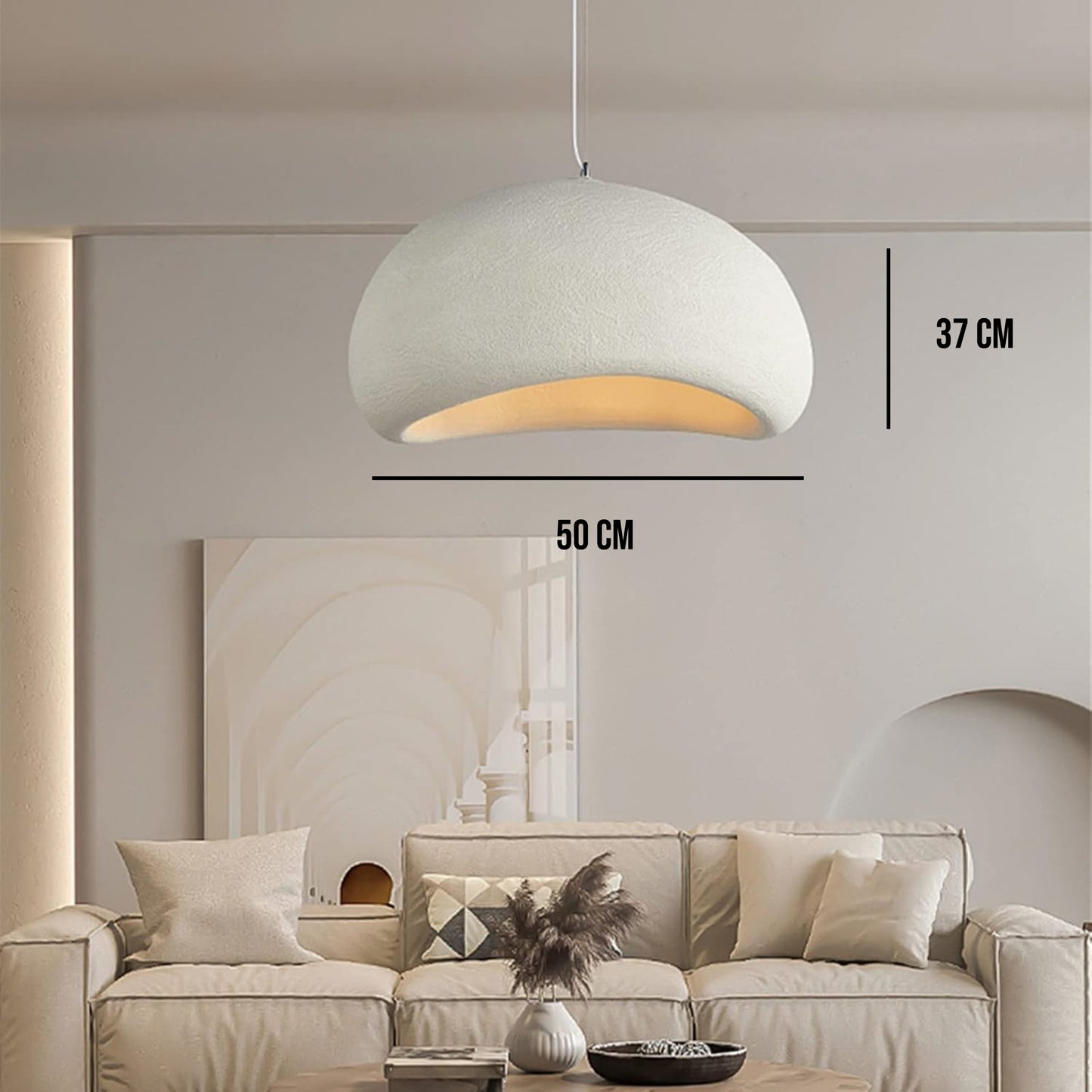 Modern Wabi-Sabi Pendant Lamp