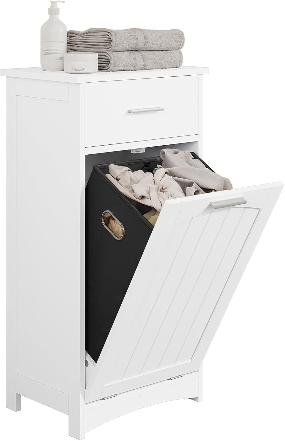 EUGAD Cabinet with Laundry Basket