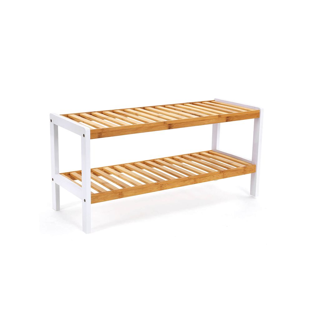 SONGMICS 2-Tier Bamboo Shelf