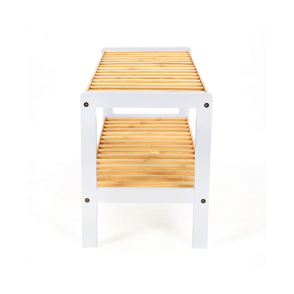 SONGMICS 2-Tier Bamboo Shelf