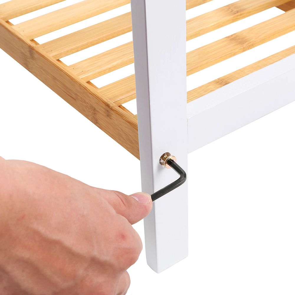 SONGMICS 2-Tier Bamboo Shelf