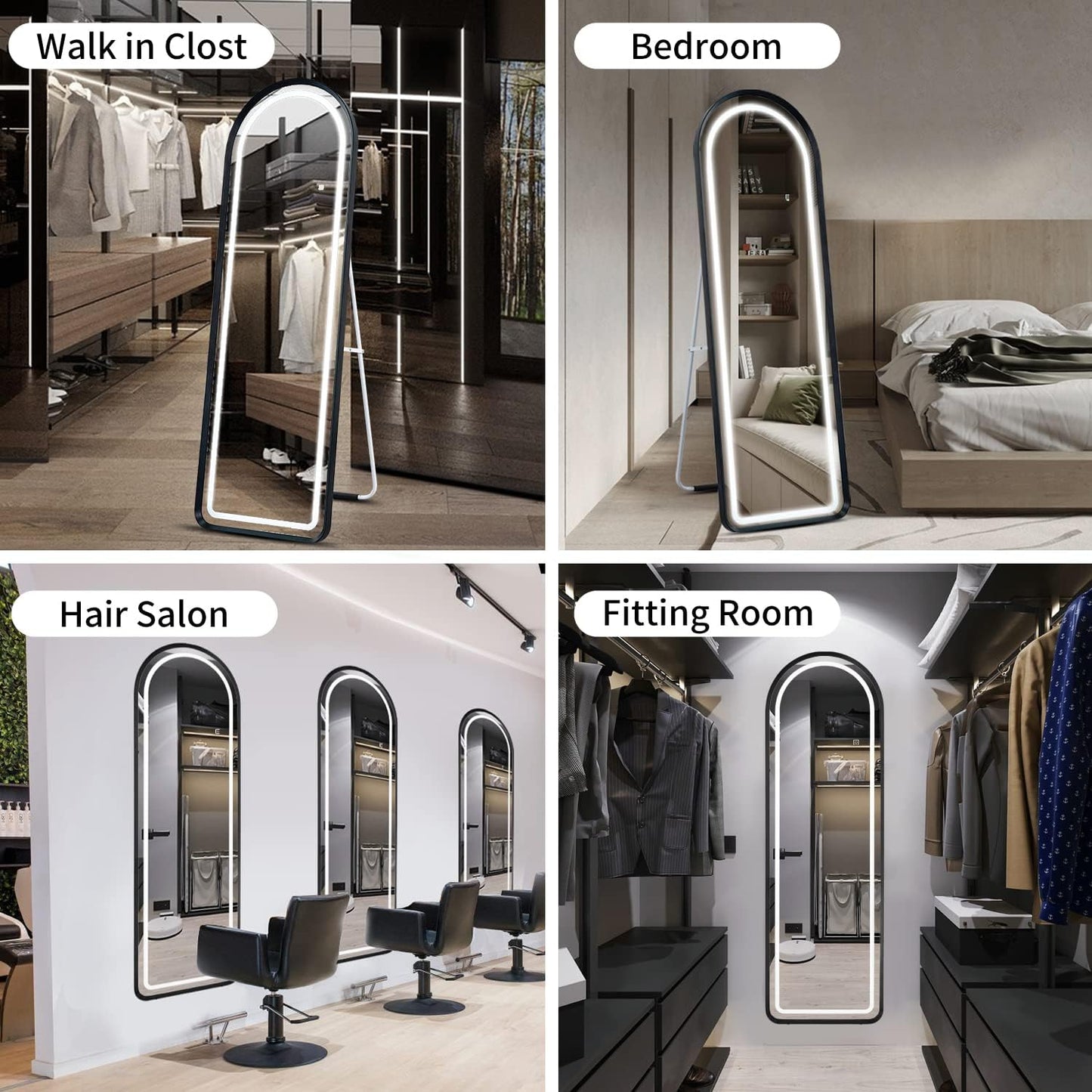 full length mirror with lights