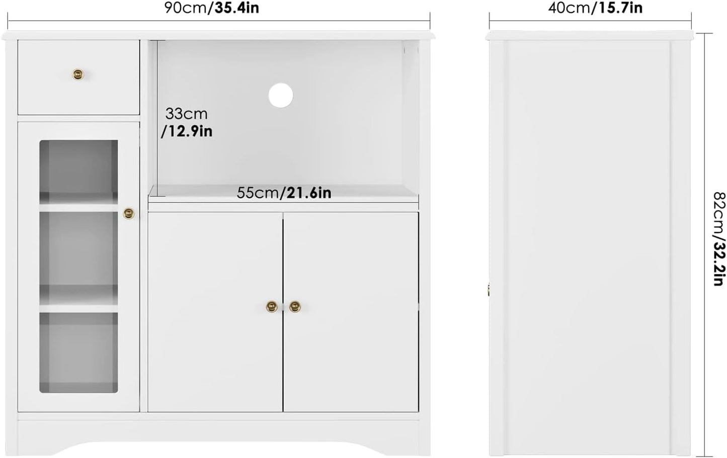Storage Cabinet for Dining Room and Kitchen