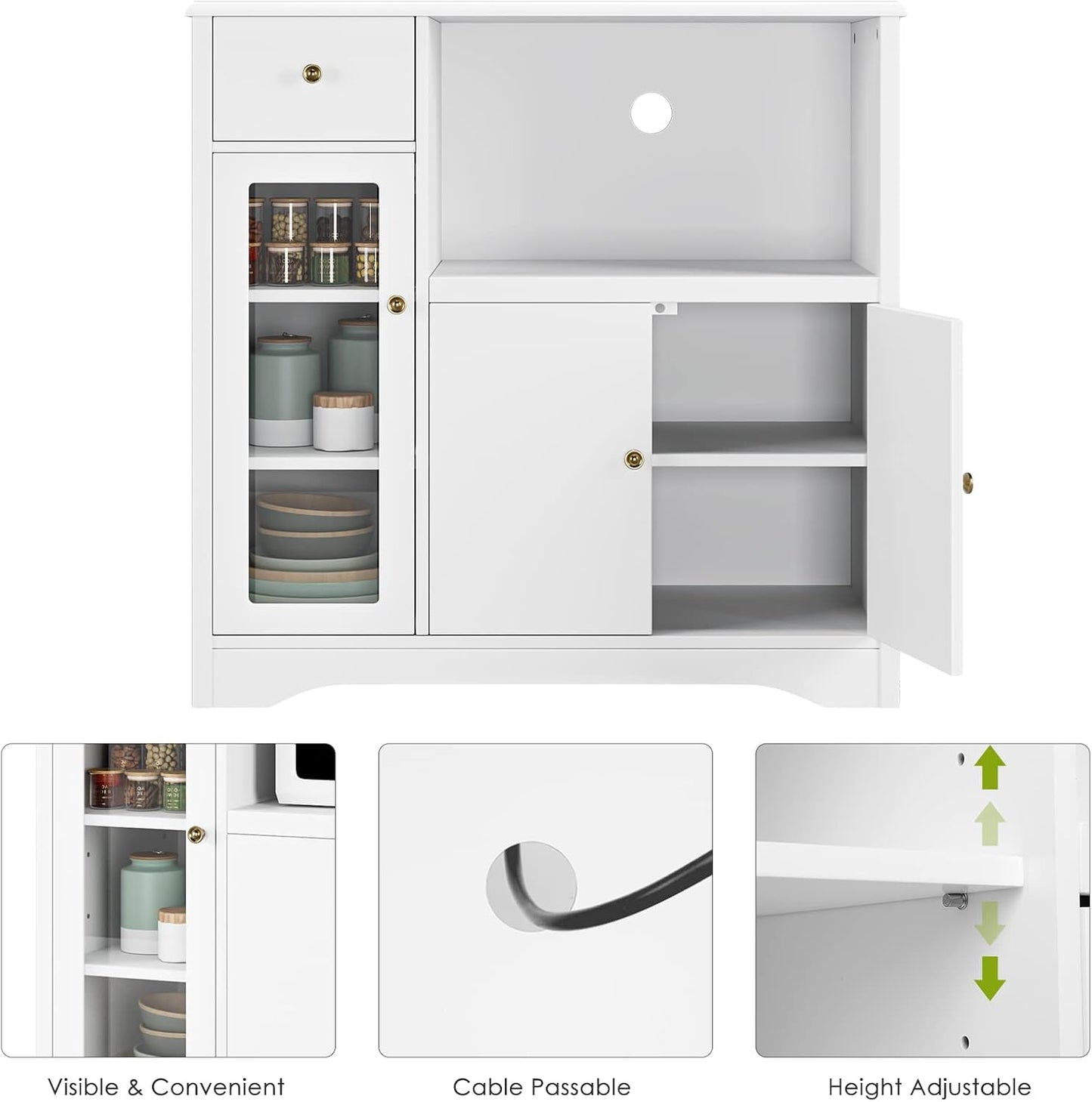 Storage Cabinet for Dining Room and Kitchen