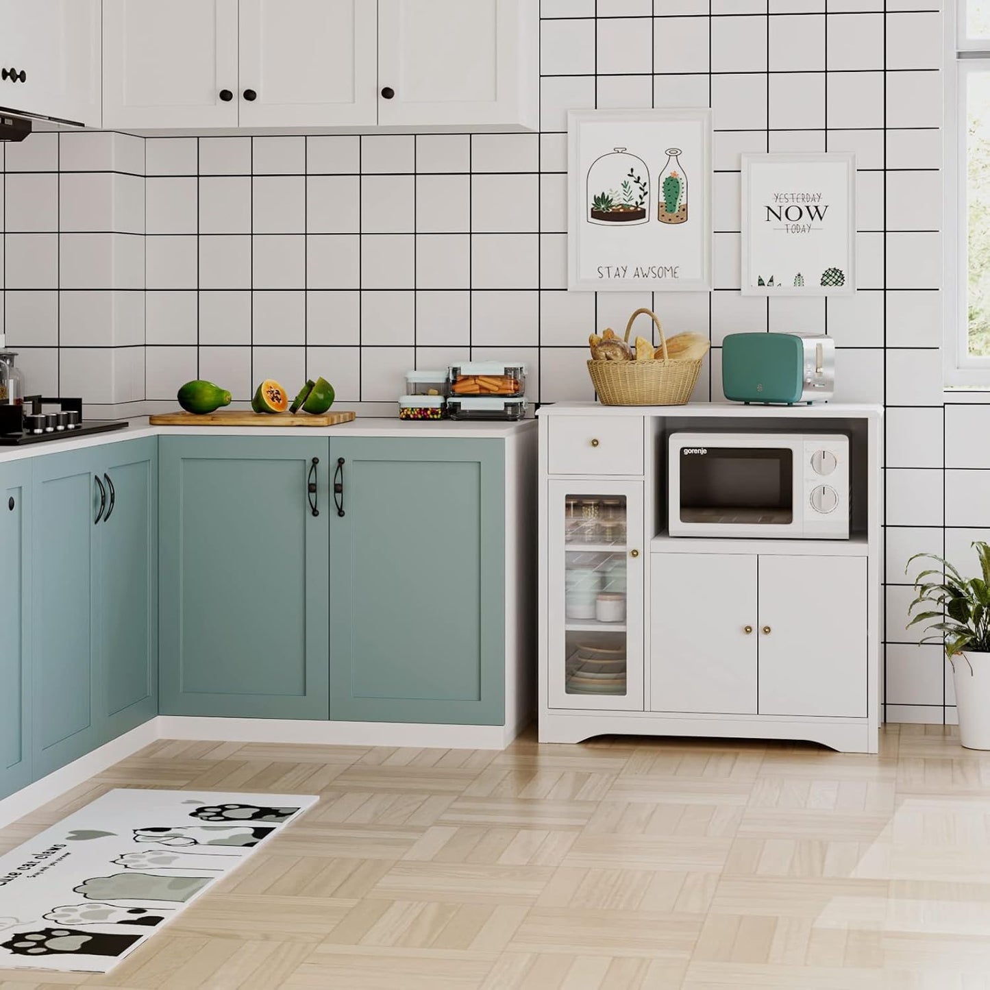 Storage Cabinet for Dining Room and Kitchen