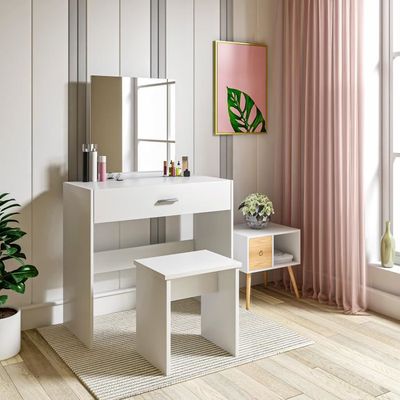 Dressing Table Mirror with a Stool