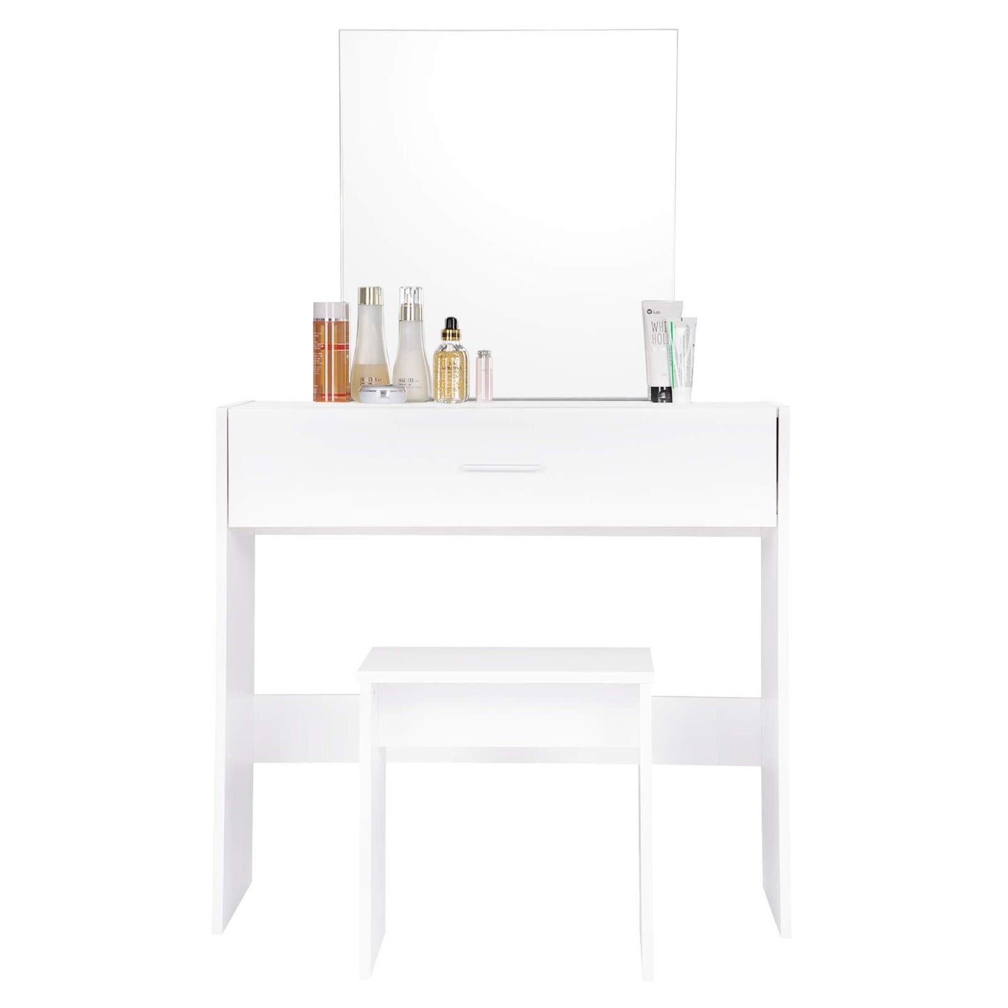 Dressing Table Mirror with a Stool