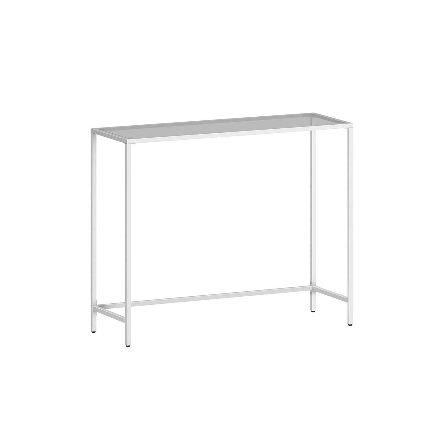 VASAGLE Console table tempered glass table top LGT026W01