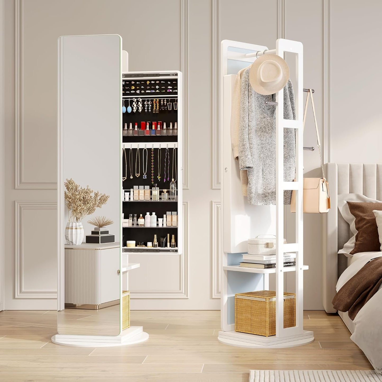 360° Swivel Jewelry Armoire