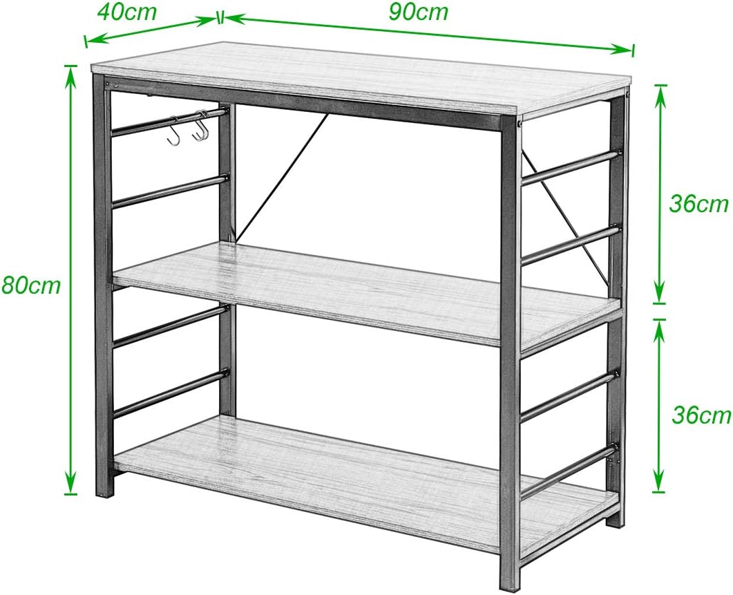 kitchen storage serving rack