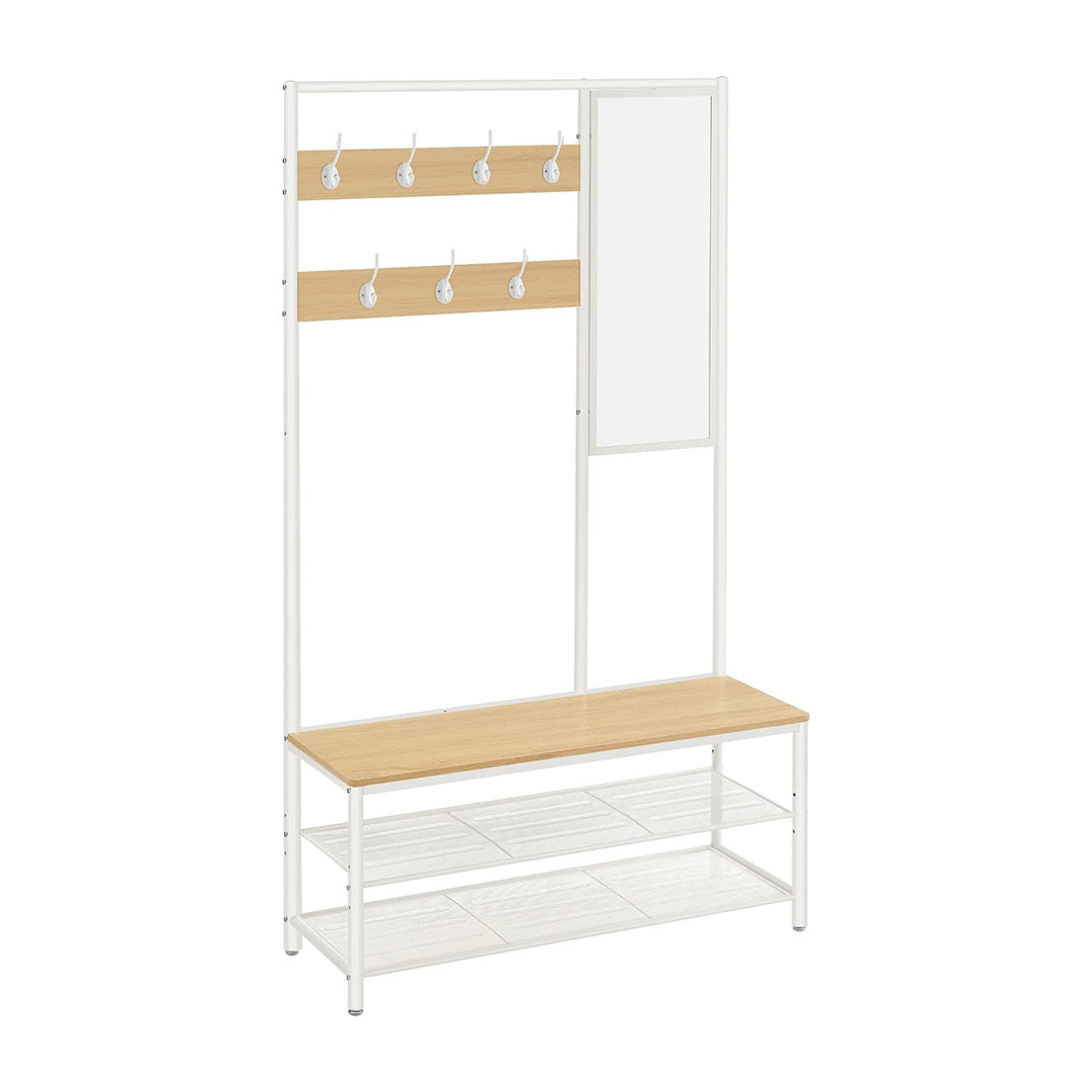 Cabinet with Hooks and Shoe Stand