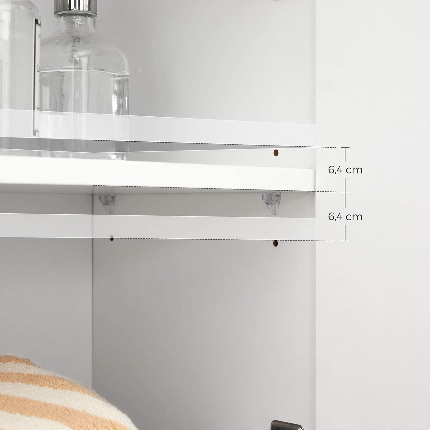 VASAGLE Bathroom Cabinet BBK140W01