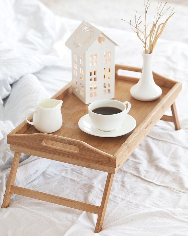 Bamboo Folding Foot Tray
