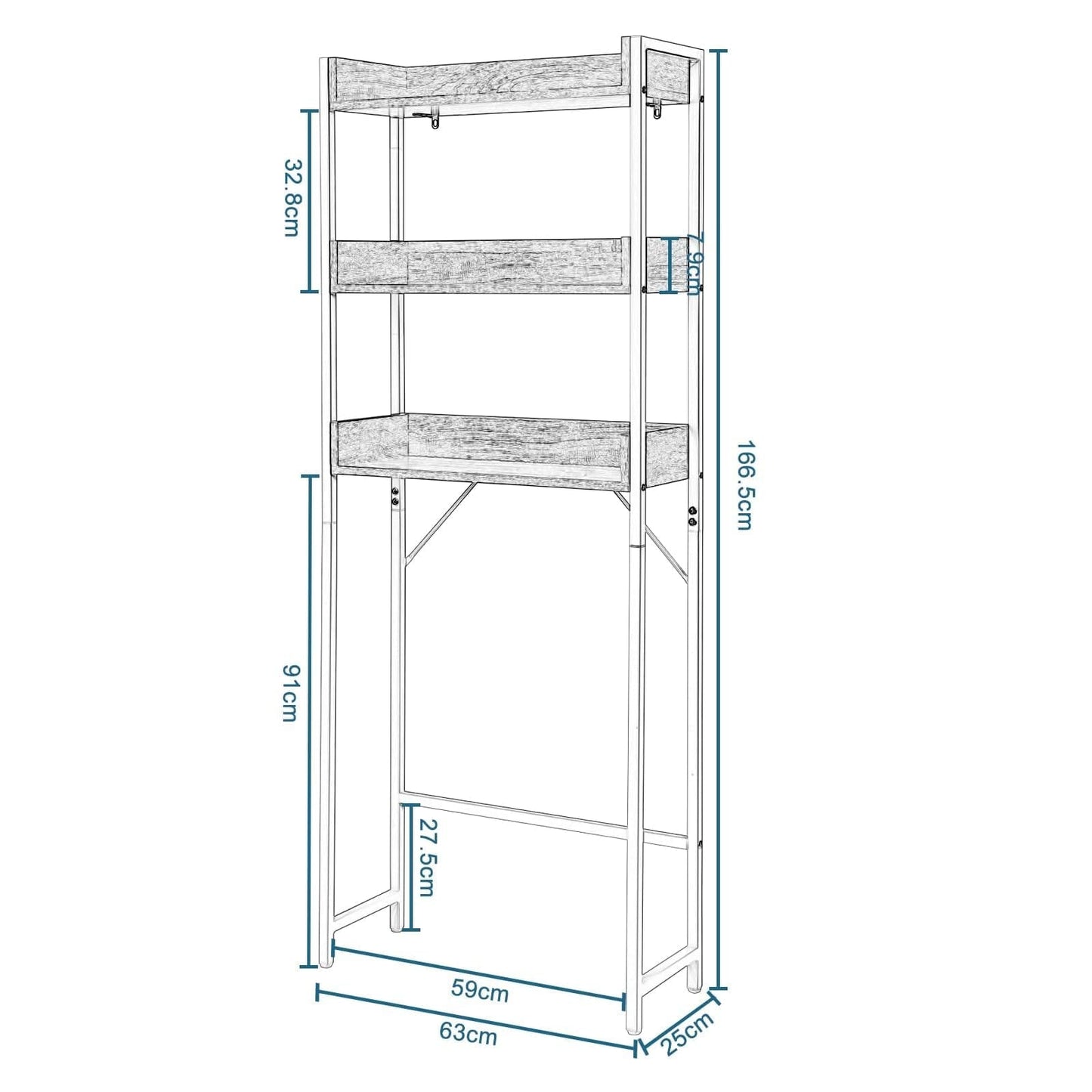 3-Tier Bathroom Shelf