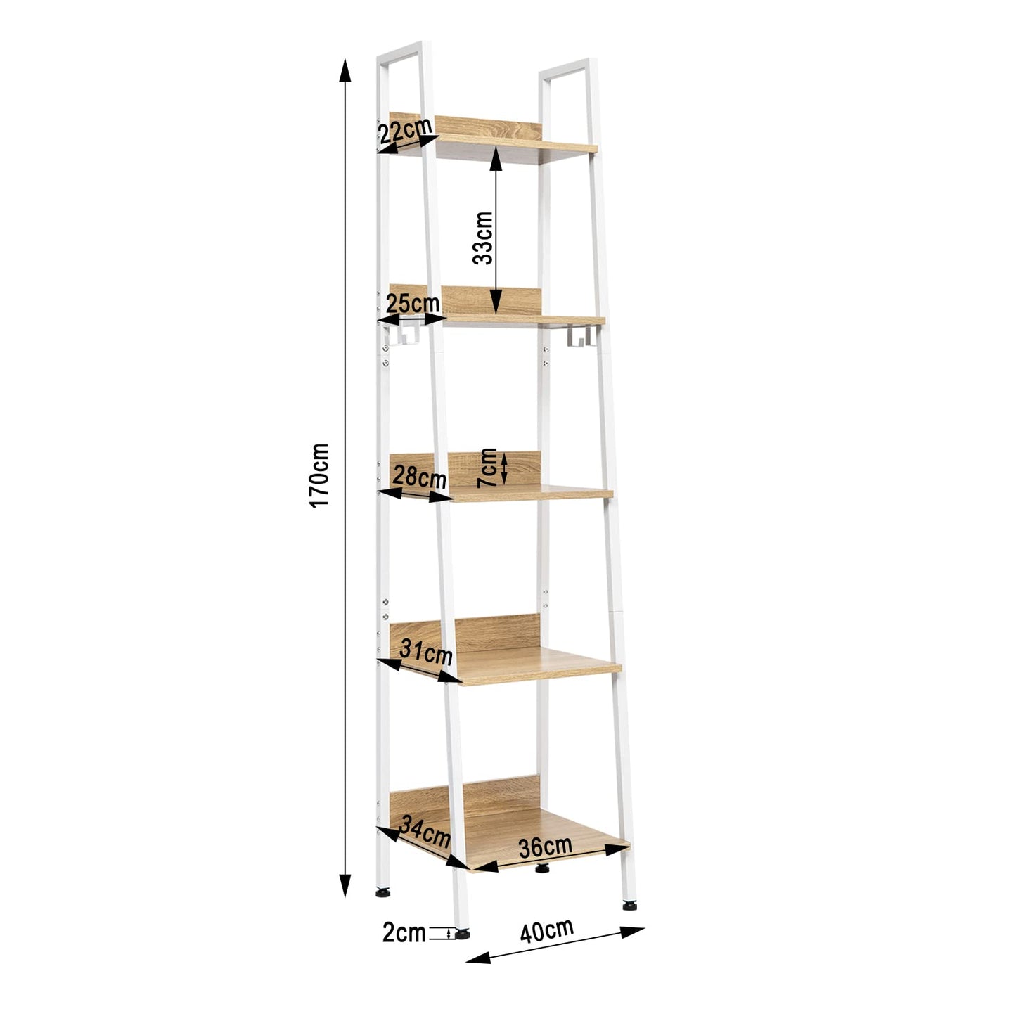 5-Shelf Bookcase,