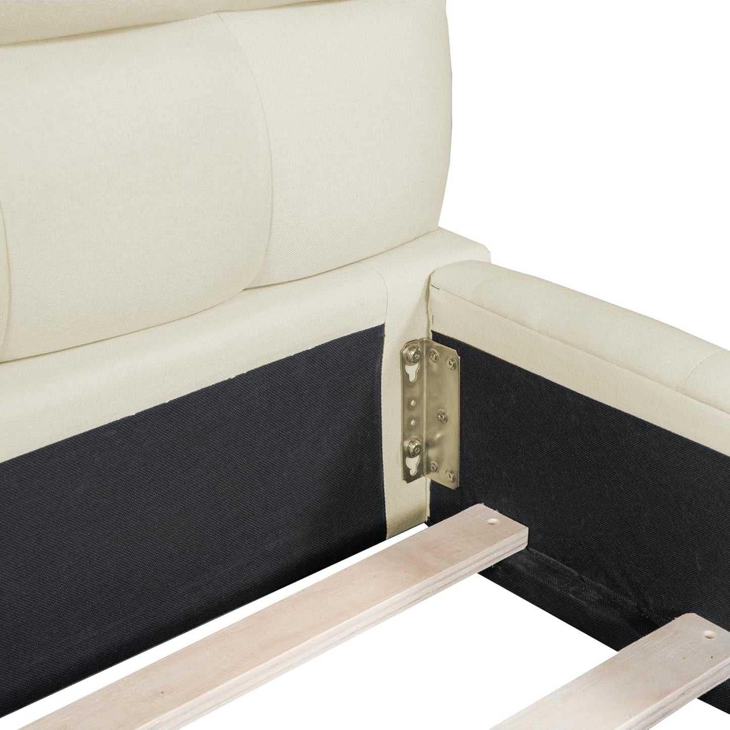 Bed with Soft Backrest