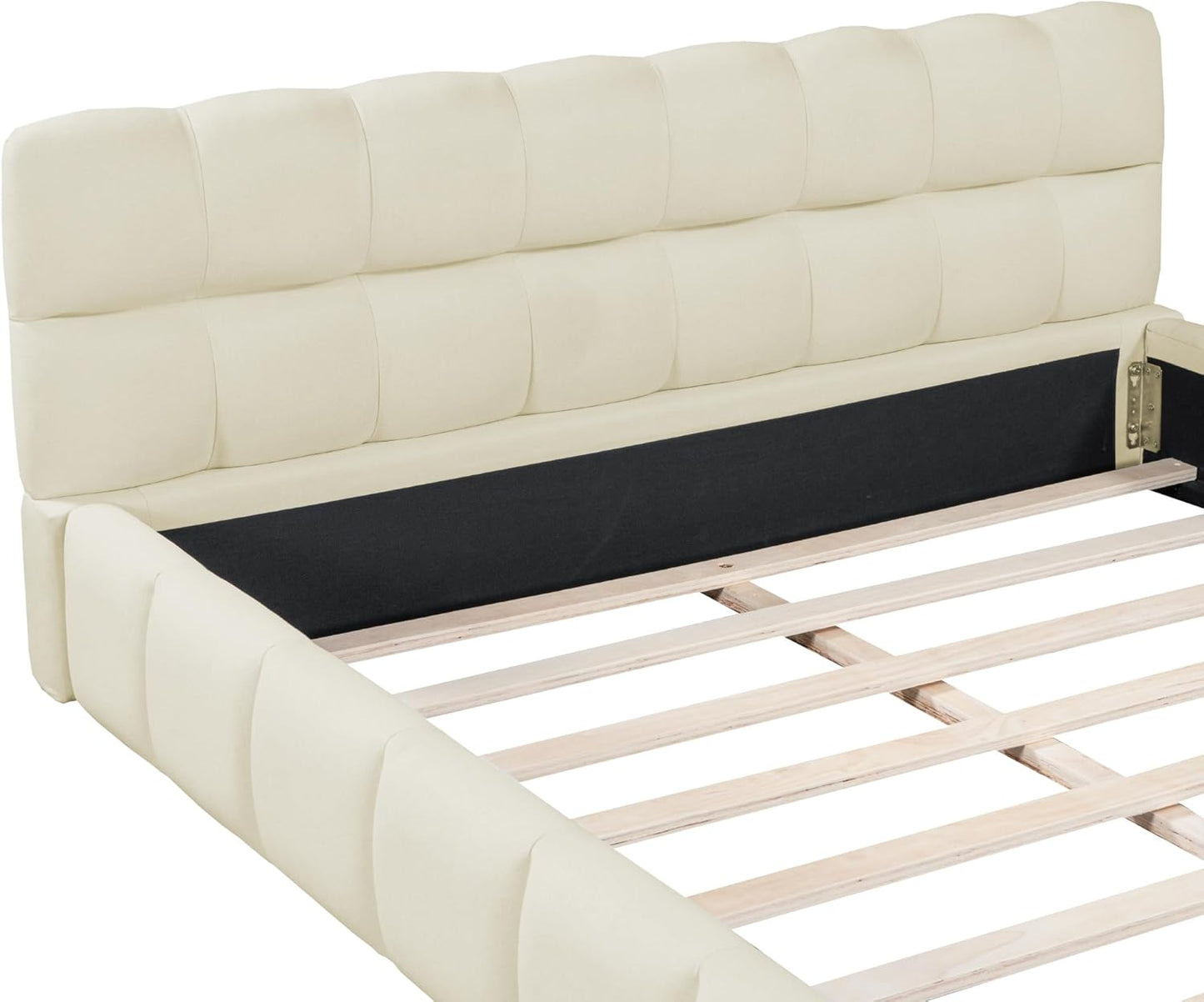 Bed with Soft Backrest
