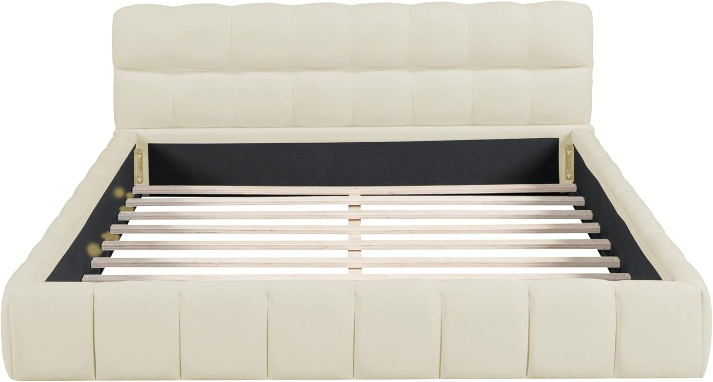 Bed with Soft Backrest