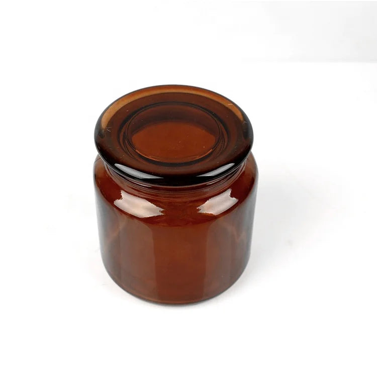 Amber Glass Jar