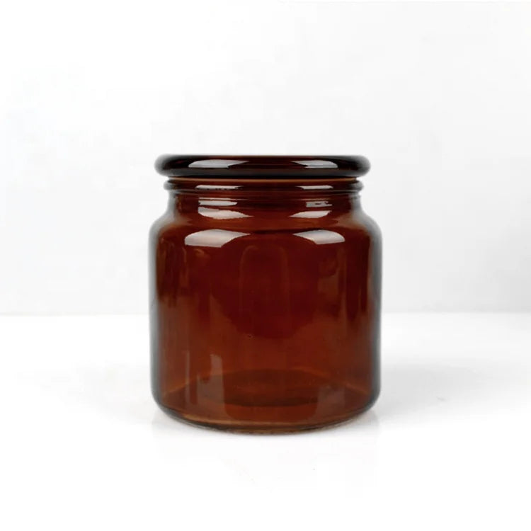 Amber Glass Jar